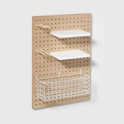 Modular Organization System Kids' Pegboard Brown - Pillowfort™ 9 Modular Organization System Kids' Pegboard Brown - Pillowfort™ -Children Household Items GUEST 0633ef8e 5f81 47f6 8753 4731a8b94b9c