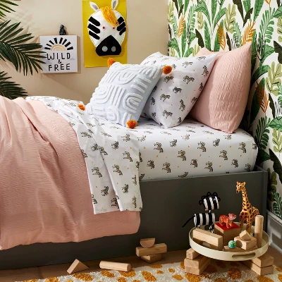 Seersucker Kids' Duvet Cover - Pillowfort™ 3 Seersucker Kids' Duvet Cover - Pillowfort™