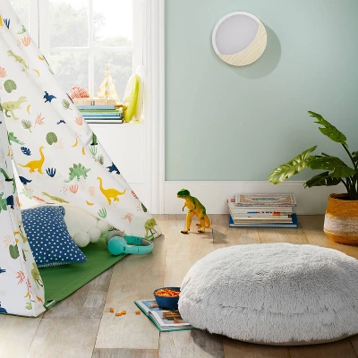 Faux Fur Floor Kids' Pillow Gray - Pillowfort™ 4 Faux Fur Floor Kids' Pillow Gray - Pillowfort™ - Image 2