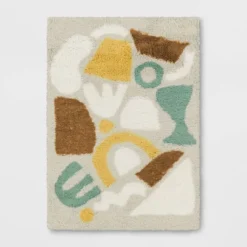Eclectic Shapes Area Kids' Rug Pink/Mint - Pillowfort™ -Children Household Items GUEST 138b3265 b3b1 4fb2 9a9e 1205dc0951d2