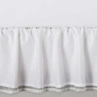 Glitter Dot Tulle Kids' Bedskirt - Pillowfort™ 3 Glitter Dot Tulle Kids' Bedskirt - Pillowfort™