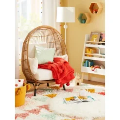 3' Faux Fur Round Kids' Rug White - Pillowfort™ -Children Household Items GUEST 19a1d8a7 a83f 4a58 a225 4c2aa90c6fc4