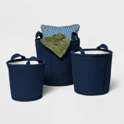 Waffle Kids' Storage Basket Navy - Pillowfort™ -Children Household Items GUEST 1af4806b 75d0 4b13 b1c7 f78d273d37d5