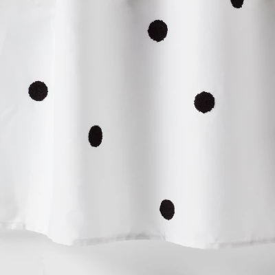 Dot Textured Kids' Shower Curtain Black - Pillowfort™ 5 Dot Textured Kids' Shower Curtain Black - Pillowfort™ - Image 3