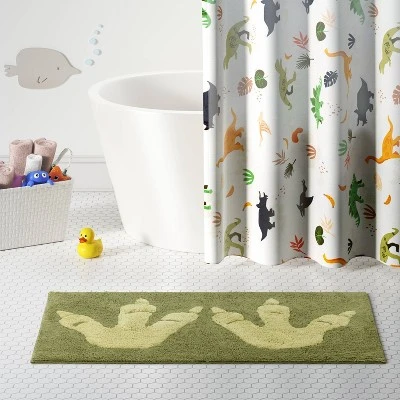 Dinosaur Feet Kids' Bath Rug - Pillowfort™ 2 Dinosaur Feet Kids' Bath Rug - Pillowfort™