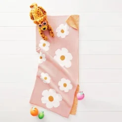 48"x58" Knit Kids' Throw Daisy Pink - Pillowfort™ -Children Household Items GUEST 2d47e59b 0a5a 4814 b0a9 1cfc083bad44