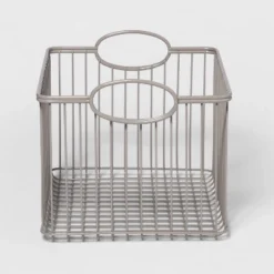 Wire Stackable Kids' Storage Basket Gray - Pillowfort™ -Children Household Items GUEST 31e4c075 94a5 4911 9f31 bffc15647574