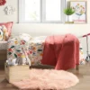 3' Faux Fur Round Kids' Rug Pink - Pillowfort™ 2 3' Faux Fur Round Kids' Rug Pink - Pillowfort™ -Children Household Items GUEST 3a4157f4 429f 471d b37a 2c96ce574c76
