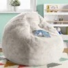 XL Fuzzy Kids' Bean Bag Cream - Pillowfort™ -Children Household Items GUEST 3db03de1 24c5 434d 9b60 236e3f57754d