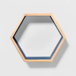 Natural Wood Hexagon Kids' Shelf - Pillowfort™ -Children Household Items GUEST 41064ba5 959a 43a8 9f1d 2dbd088b21e5