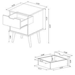 Modern Kids' Nightstand White - Pillowfort™ -Children Household Items GUEST 43187505 1f27 4b45 8d32 b1cd213ac469
