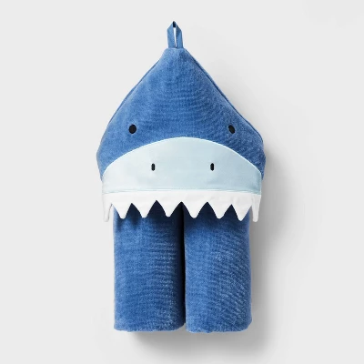 25"x50" Shark Kids' Hooded Towel - Pillowfort™ 5 25"x50" Shark Kids' Hooded Towel - Pillowfort™ - Image 3