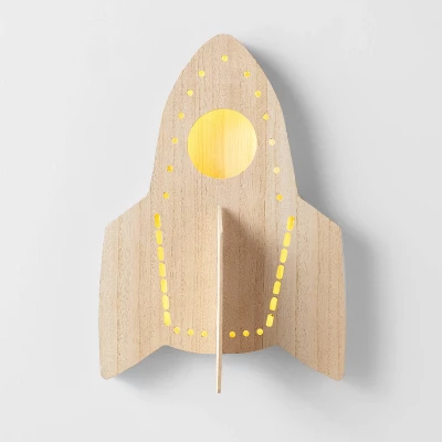 Rocket Wood Lit Kids' Wall Decor - Pillowfort™ 6 Rocket Wood Lit Kids' Wall Decor - Pillowfort™ - Image 4