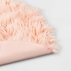 3' Faux Fur Round Kids' Rug Pink - Pillowfort™ -Children Household Items GUEST 5b131fac 67a8 456d 8d50 fefc82e8c3b4