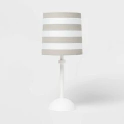 Striped Kids' Accent Lamp Gray - Pillowfort™ -Children Household Items GUEST 5ccdc555 0a09 42f6 aac2 91cbf842878a
