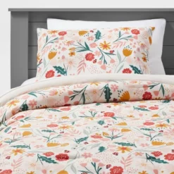 Floral Garden Cotton Kids' Comforter Set - Pillowfort™ -Children Household Items GUEST 61510c2a 74a3 4aa9 8d3c 354593e810f5