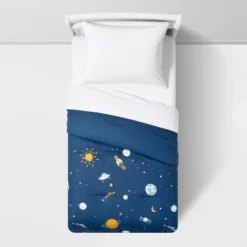 Space Cotton Kids' Comforter Set Navy - Pillowfort™ -Children Household Items GUEST 6e7cd98e 7a35 4efc bb11 21aa72a97033 1