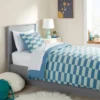 Checkers Kids' Duvet Cover Teal Blue - Pillowfort™ -Children Household Items GUEST 74cfe7b7 0a65 4757 a253 04046c7168b9
