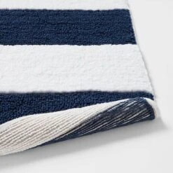 Rugby Striped Kids' Bath Rug Navy - Pillowfort™ 7 Rugby Striped Kids' Bath Rug Navy - Pillowfort™ -Children Household Items GUEST 762155a6 5a16 44cb 9543 ebdc34fd8281