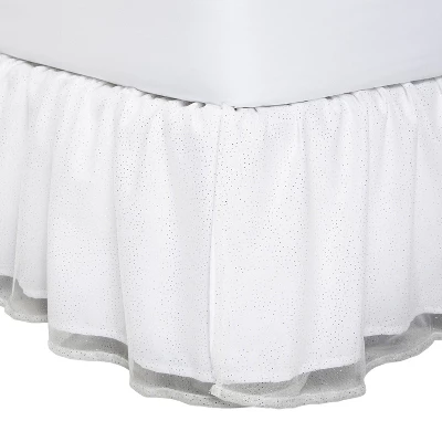 Glitter Dot Tulle Kids' Bedskirt - Pillowfort™ 4 Glitter Dot Tulle Kids' Bedskirt - Pillowfort™ - Image 2