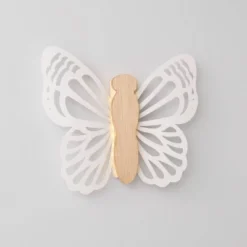 Butterfly Wood Lit Kids' Wall Decor Cream - Pillowfort™ -Children Household Items GUEST 7b038660 261a 42af 8baa 03a5b9a54a2c