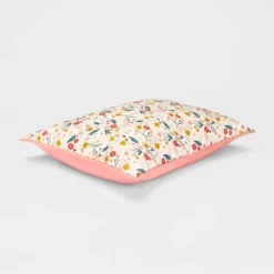 Floral Cotton Reversible Kids' Sham - Pillowfort™ -Children Household Items GUEST 8a38bb85 1ccd 4658 bd5b b5450712f92a