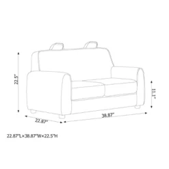 Upholstered Kids' Sofa Gray - Pillowfort™ -Children Household Items GUEST 8bd0e36e 147c 4c1d bcfb 73703a97ebdd