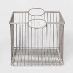 Wire Stackable Kids' Storage Basket Gray - Pillowfort™ -Children Household Items GUEST 91087446 1ff9 4ec6 914c 45ee8beec810