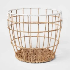 Kids' Woven Basket Natural With White Rim - Pillowfort™ -Children Household Items GUEST 92a32589 ee3e 4487 935d 5e382fad68f7
