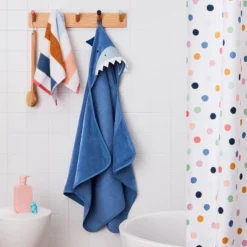 25"x50" Shark Kids' Hooded Towel - Pillowfort™