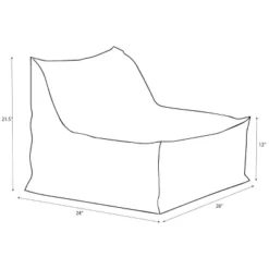 Armless Lounge Kids' Chair Gray - Pillowfort™ -Children Household Items GUEST 966b9091 5c5b 4f7f 8216 3d51e3ee45b1