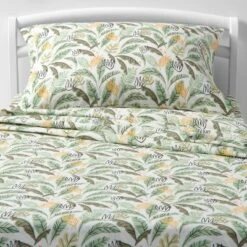 Botanical Cotton Kids' Sheet Set - Pillowfort™ -Children Household Items GUEST 9945b814 12f1 40af 920f 0335928c40a9