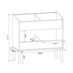 Modern Two Shelf Toy Kids' Bin White - Pillowfort™ -Children Household Items GUEST a513d7df 5c70 4fb6 90e1 444d6b09cebc
