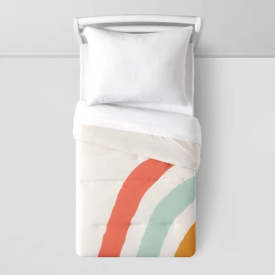 Toddler Placed Rainbow Print Kids' Comforter - Pillowfort™ 2 Toddler Placed Rainbow Print Kids' Comforter - Pillowfort™