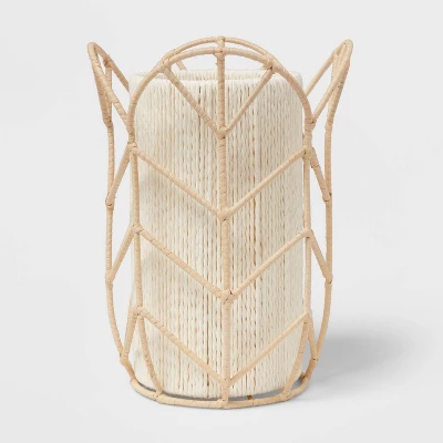 Rattan Tulip Cylinder Bedside Kids' Lamp - Pillowfort™ 6 Rattan Tulip Cylinder Bedside Kids' Lamp - Pillowfort™ - Image 4
