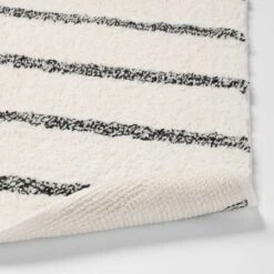 Striped Kids' Bath Rug Black & White - Pillowfort™ -Children Household Items GUEST b7e68b59 fda0 431a b382 03b44abbf386
