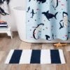 Rugby Striped Kids' Bath Rug Navy - Pillowfort™ -Children Household Items GUEST bb1196ec b962 4cc0 aee8 4b3e17e975ca