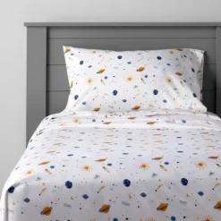 Space Microfiber Kids' Sheet Set - Pillowfort™ -Children Household Items GUEST bb11fef5 ff6d 4f56 8b21 94f1c7c20748