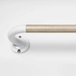 Blackout Kids' Curtain Rod Natural Wood/White - Pillowfort™ -Children Household Items GUEST c79cd4e8 6019 4b07 a1be 514978eec1d8