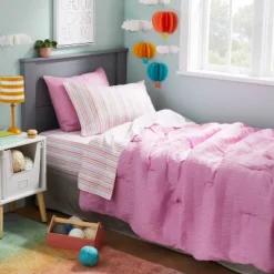 4'x5'6" Ombre Neon Rainbow Tufted Kids' Rug - Pillowfort™ -Children Household Items GUEST c7cbc0bb 30b8 4e65 8486 65fb3393a907 1