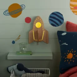 Rocket Wood Lit Kids' Wall Decor - Pillowfort™ 8 Rocket Wood Lit Kids' Wall Decor - Pillowfort™ -Children Household Items GUEST cc944e35 56a1 45bf 98dd 8b911619f244