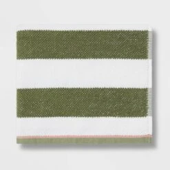 Striped Kids’ Towel Green With SILVADUR™ Antimicrobial Technology Green - Pillowfort™ -Children Household Items GUEST d018da92 512a 49ee 8079 56bfb90617b9