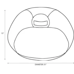 Canvas Kids' Bean Bag Navy - Pillowfort™ -Children Household Items GUEST d6c9190f e60e 4413 9358 af1a54732d28 1