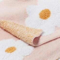 48"x58" Knit Kids' Throw Daisy Pink - Pillowfort™ -Children Household Items GUEST da9aee6f 17d4 447b a542 6d2a1cf15a57