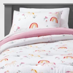 Unicorn Cotton Kids' Comforter Set - Pillowfort™ -Children Household Items GUEST dd444604 f1f1 4a7b bea8 4764d530daf3