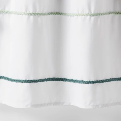 Striped With Tassels Kids' Shower Curtain Blue - Pillowfort™ 5 Striped With Tassels Kids' Shower Curtain Blue - Pillowfort™ - Image 3