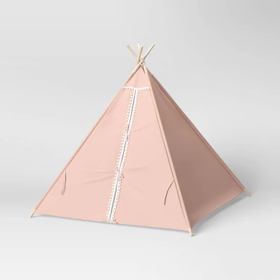Pom Pom Kids' Tent Pink - Pillowfort™ 5 Pom Pom Kids' Tent Pink - Pillowfort™ - Image 3