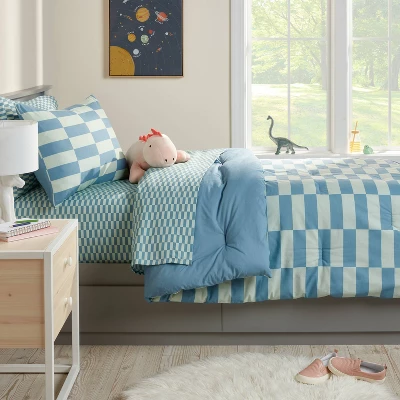 Kids' Comforter Set Checkers - Pillowfort™ 3 Kids' Comforter Set Checkers - Pillowfort™